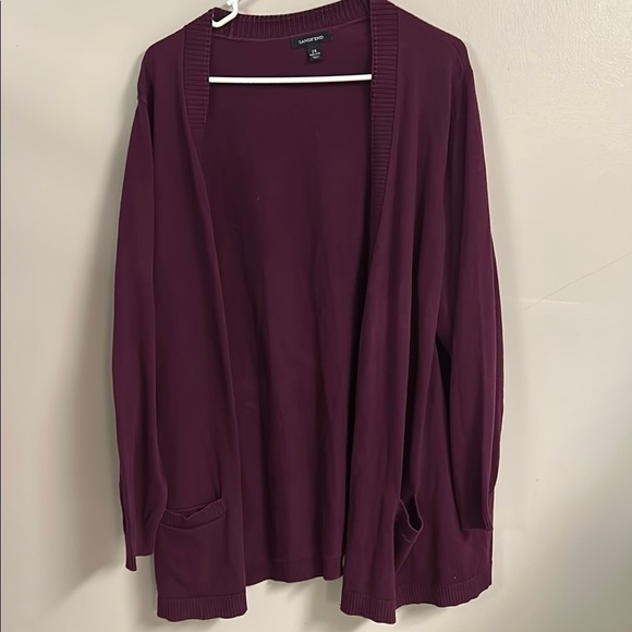 Lands' End Women's Purple Cardigan Sweater - Picture 1 of 5